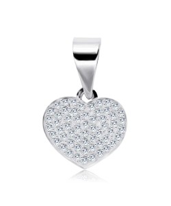 Heart CZ Silver Pendant SPEB-1286